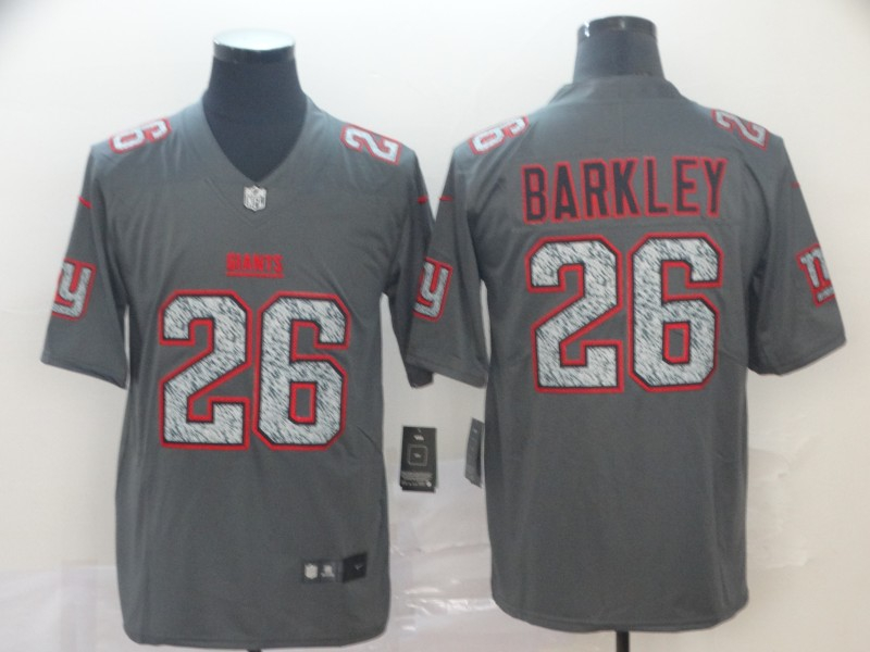 Nike Giants 26 Saquon Barkley Gray Camo Vapor Untouchable Limited Jersey