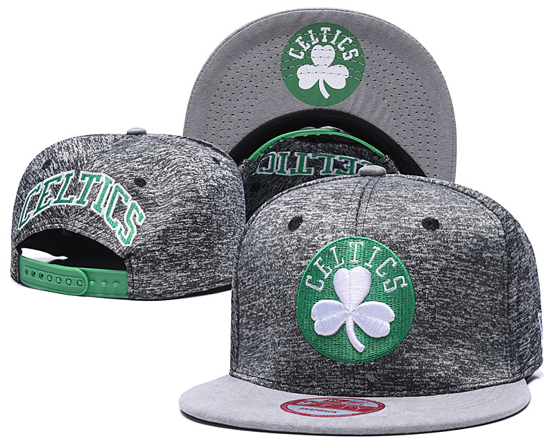Celtics Fresh Logo Gray Adjustable Hat TX