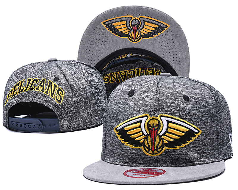 Pelicans Team Logo Gray Adjustable Hat TX