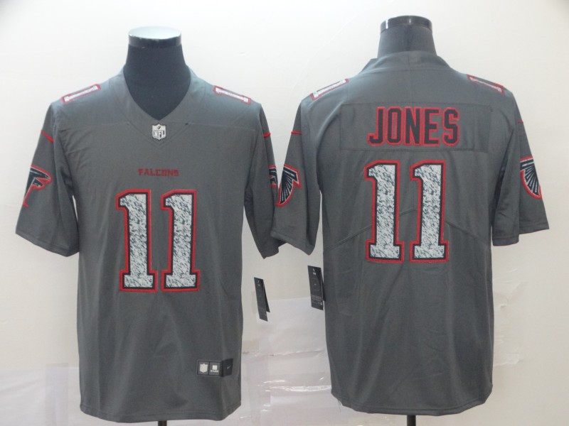 Nike Falcons 11 Julio Jones Gray Camo Vapor Untouchable Limited Jersey