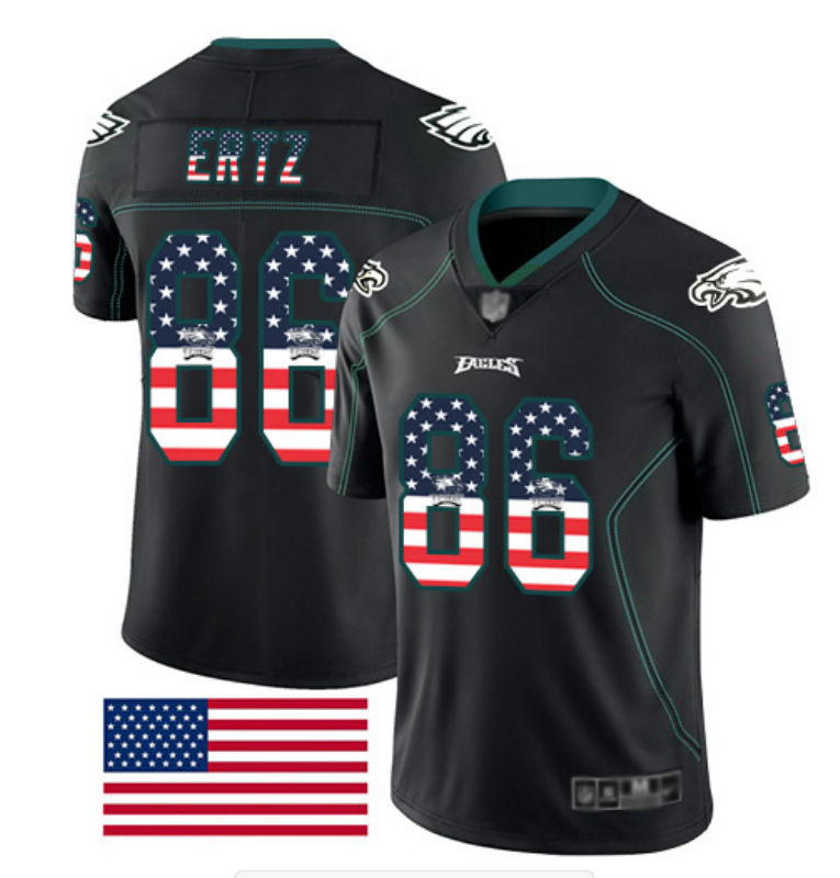 Nike Eagles 86 Zach Ertz Black USA Flash Fashion Limited Jersey Nike Eagles 86 Zach Ertz Black USA Flash Fashion Limited Jersey