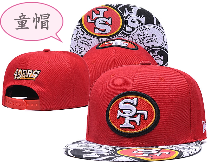 49ers Team Logo Red Youth Adjustable Hat GS