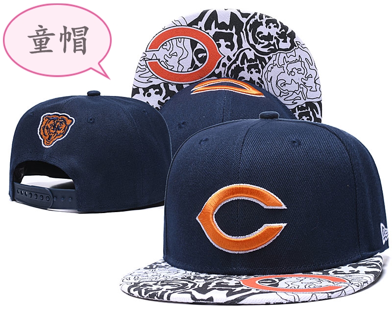 Bears Team Logo Navy Youth Adjustable Hat GS