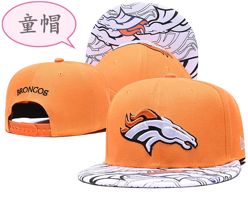 Broncos Team Logo Yellow Youth Adjustable Hat GS