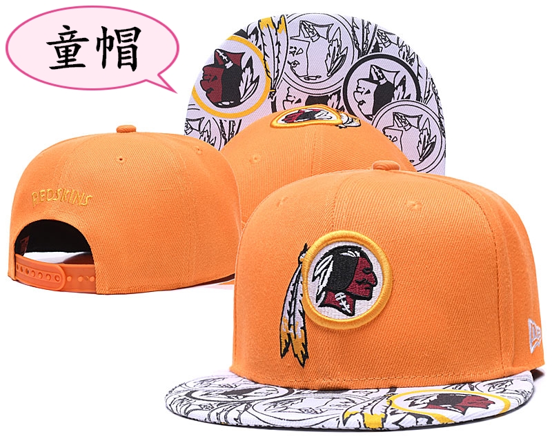 Redskins Team Logo Orange Youth Adjustable Hat GS