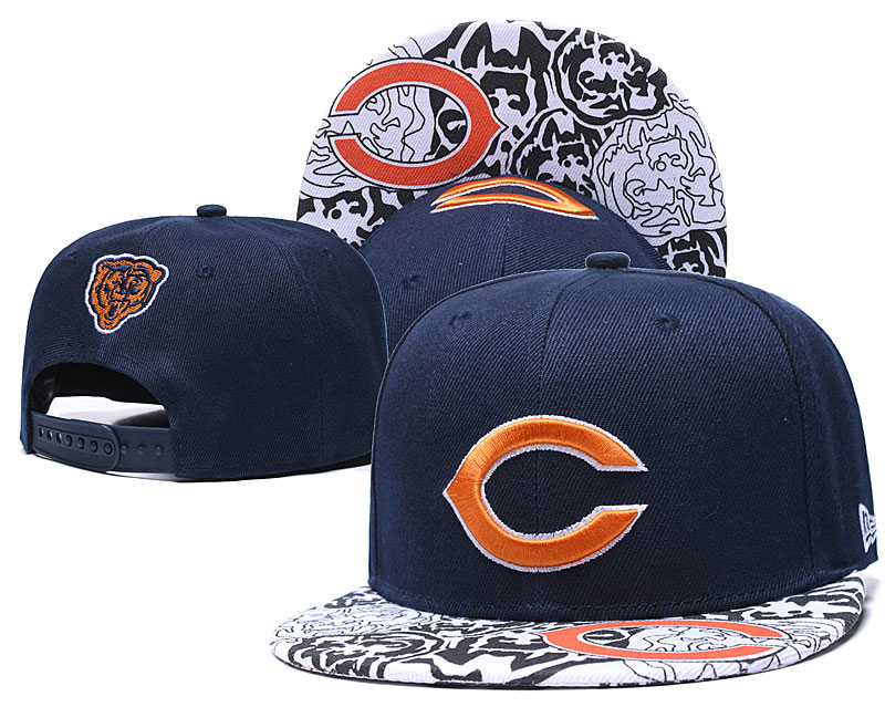 Bears Team Logo Navy Adjustable Hat GS