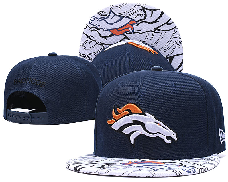 Broncos Team Logo Navy Adjustable Hat GS