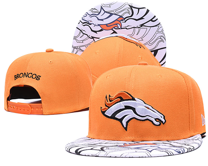 Broncos Team Logo Yellow Adjustable Hat GS