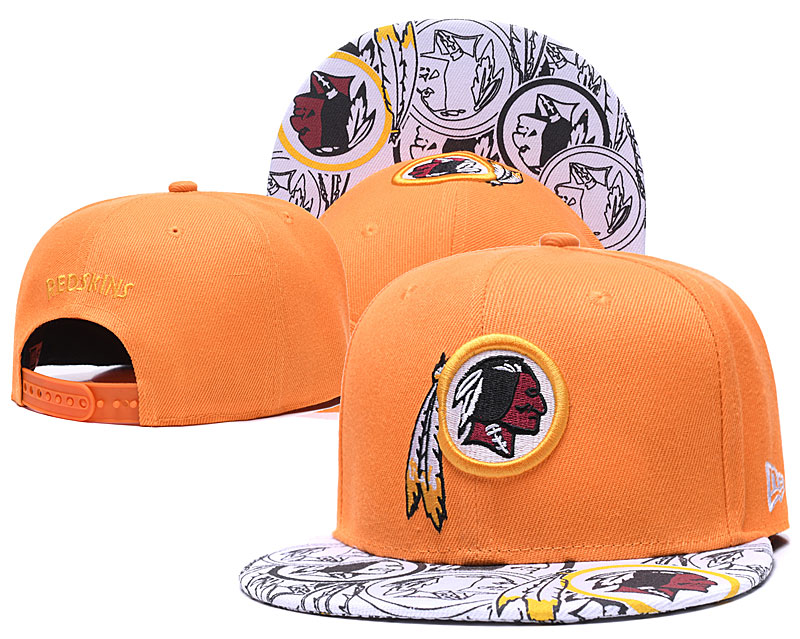 Redskins Team Logo Yellow Adjustable Hat GS