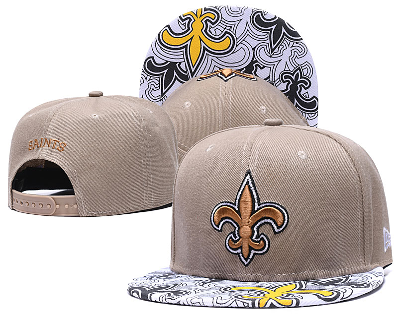 Saints Team Logo Cream Adjustable Hat GS