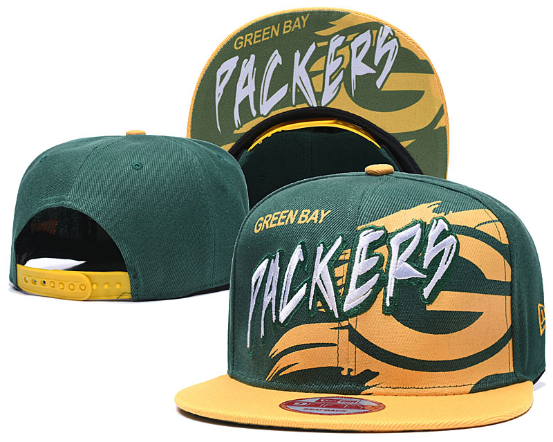 Packers Team Logo Green Yellow Adjustable Hat TX