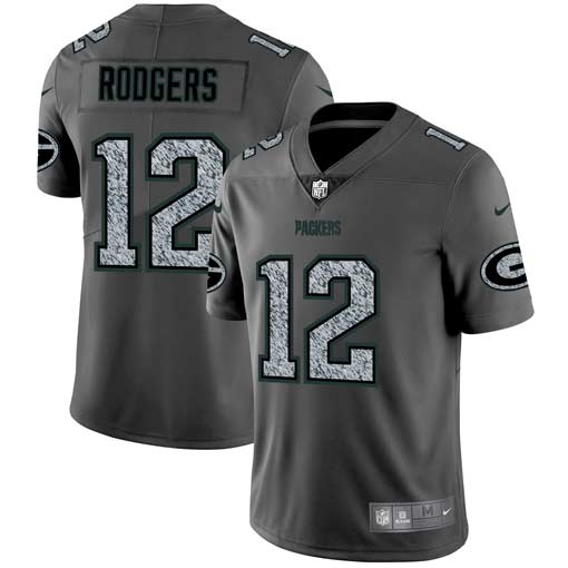 Nike Packers 12 Aaron Rodgers Gray Camo Vapor Untouchable Limited Jersey