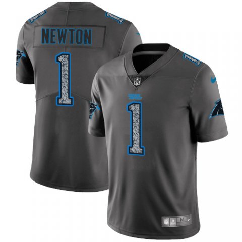 Nike Panthers 1 Cam Newton Gray Camo Vapor Untouchable Limited Jersey