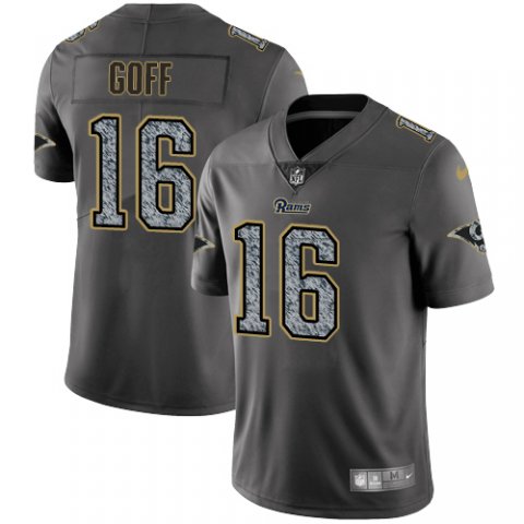 Nike Rams 16 Jared Goff Gray Camo Vapor Untouchable Limited Jersey
