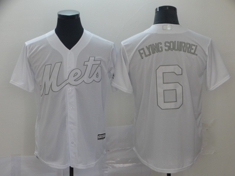 Mets 6 Jeff McNeil "Flying Squirrel" White 2019 Players' Weekend Authentic Player Jersey
