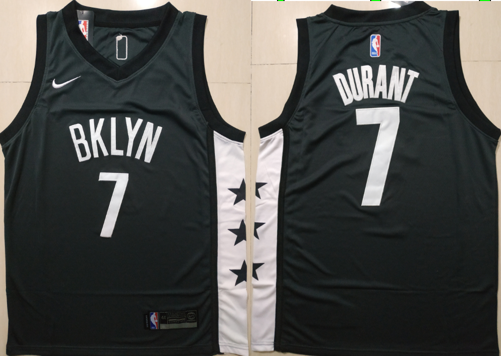 Nets 7 Kevin Durant Black Nike Swingman Jersey - Click Image to Close
