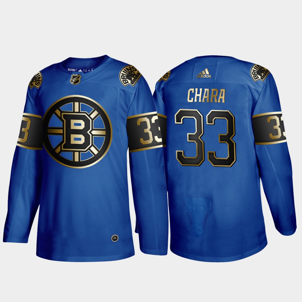 Bruins 33 Zdeno Chara Blue 50th anniversary Adidas Jersey - Click Image to Close