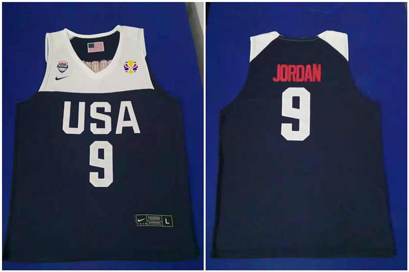 Team USA 9 Michael Jordan Navy 2016 Olympics Basketball Swingman Jersey