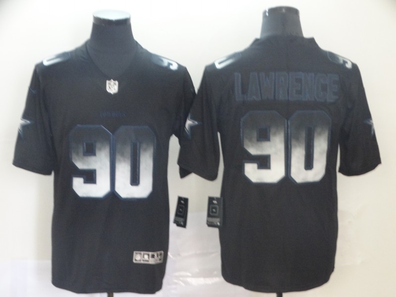 Nike Cowboys 90 DeMarcus Lawrence Black Arch Smoke Vapor Untouchable Limited Jersey - Click Image to Close