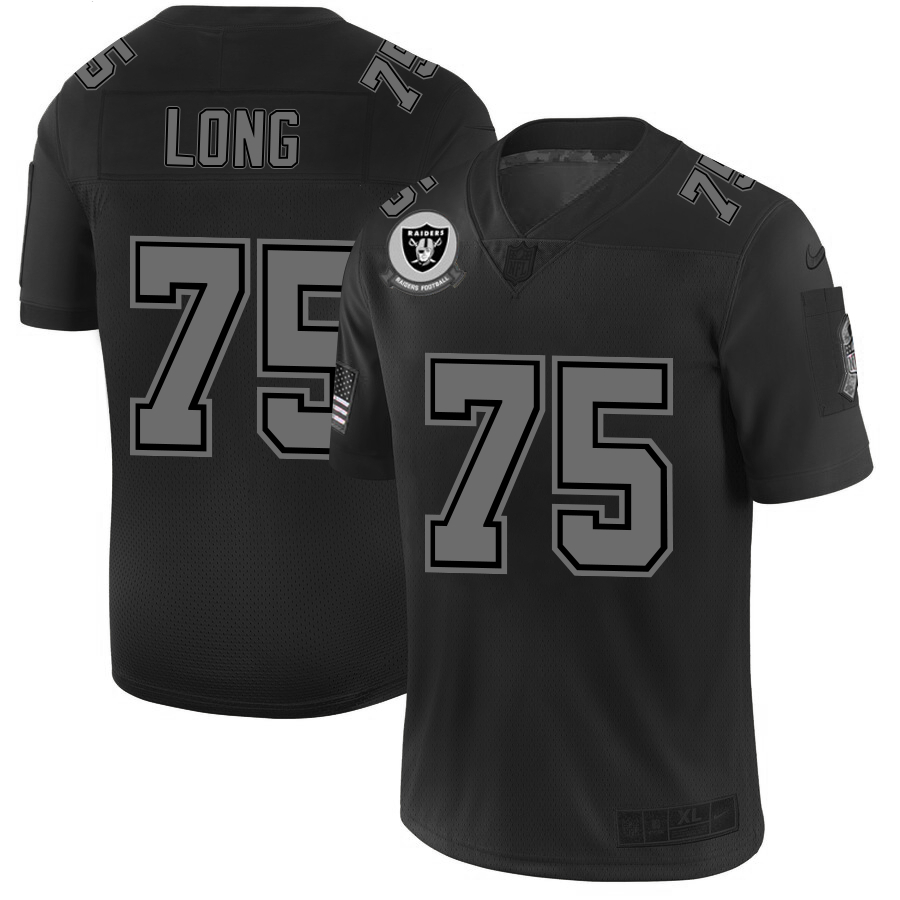Nike Raiders 75 Howie Long 2019 Black Salute To Service Fashion Limited Jersey