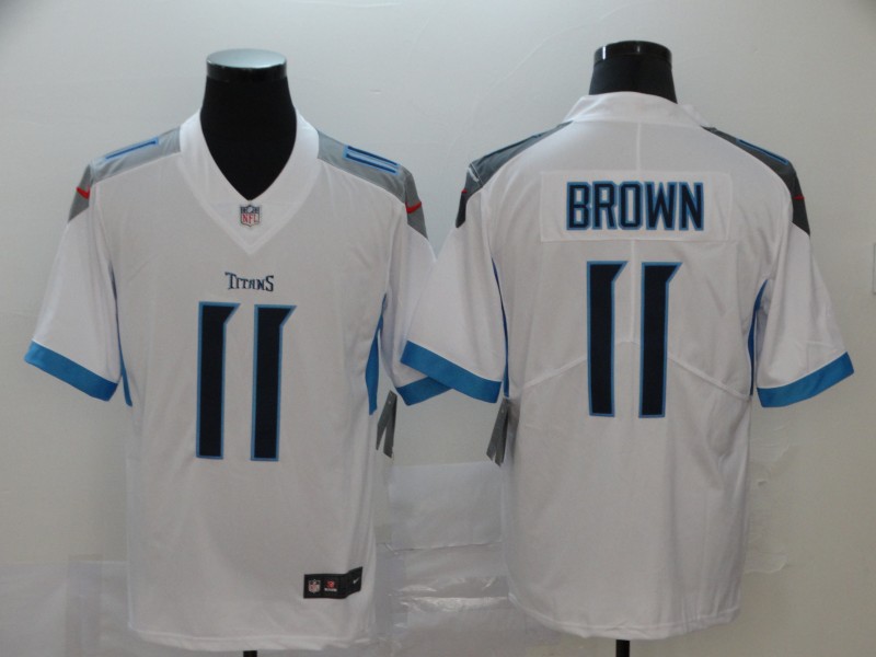Nike Titans 11 A.J. Brown White New Vapor Untouchable Limited Jersey
