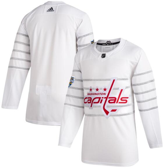 Capitals Blank White 2020 NHL All-Star Game Adidas Jersey - Click Image to Close