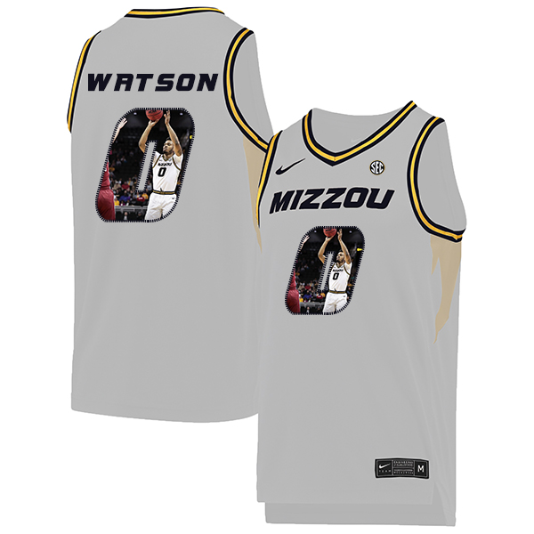 Missouri Tigers 0 Torrence Watson White Fashion College Basketball Jersey