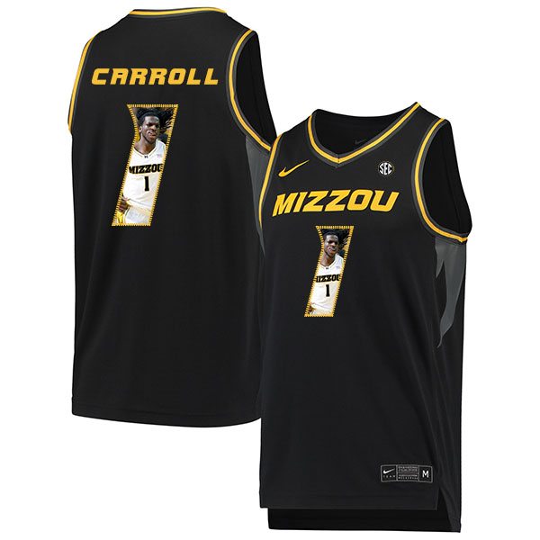 Missouri Tigers 1 DeMarre Carroll Black Fashion College Basketball Jersey