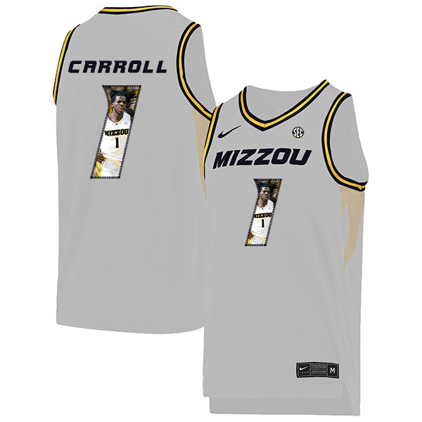 Missouri Tigers 1 DeMarre Carroll White Fashion College Basketball Jersey