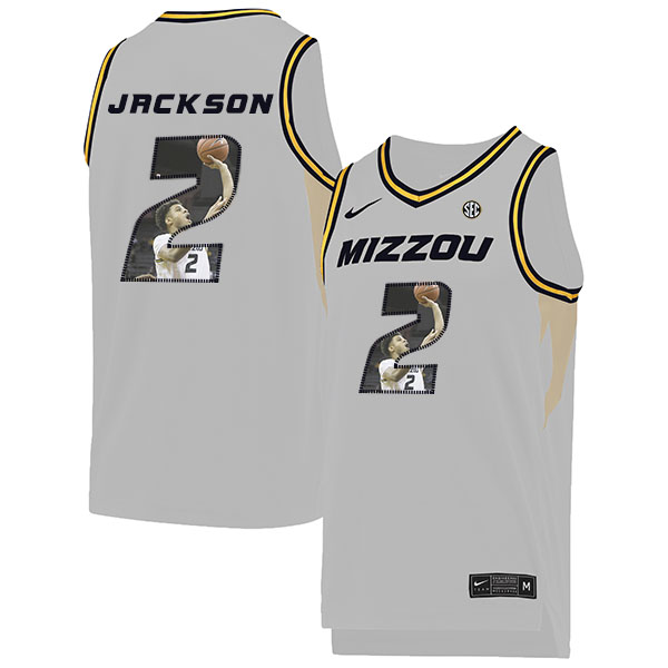 Missouri Tigers 2 Tray Jackson White Fashion College Basketball Jersey