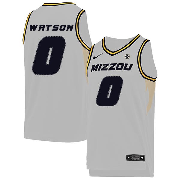 Missouri Tigers 0 Torrence Watson White College Basketball Jersey