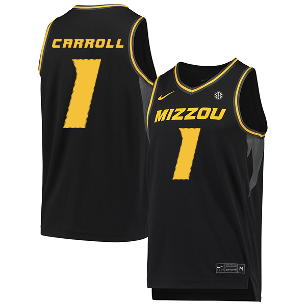 Missouri Tigers 1 DeMarre Carroll Black College Basketball Jersey