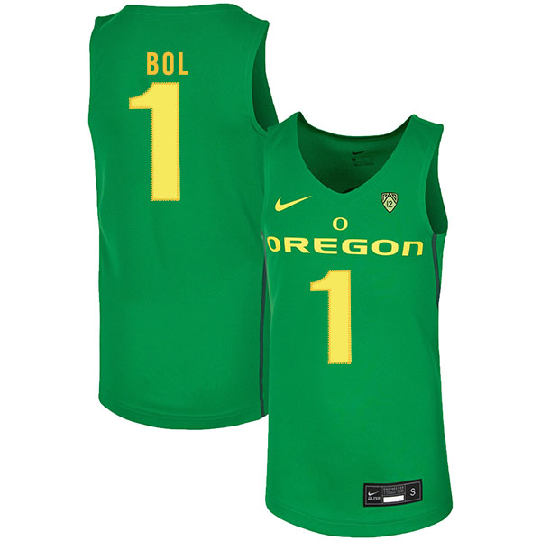 Oregon Ducks 1 Bol Bol Green Nike College Basketball Jersey