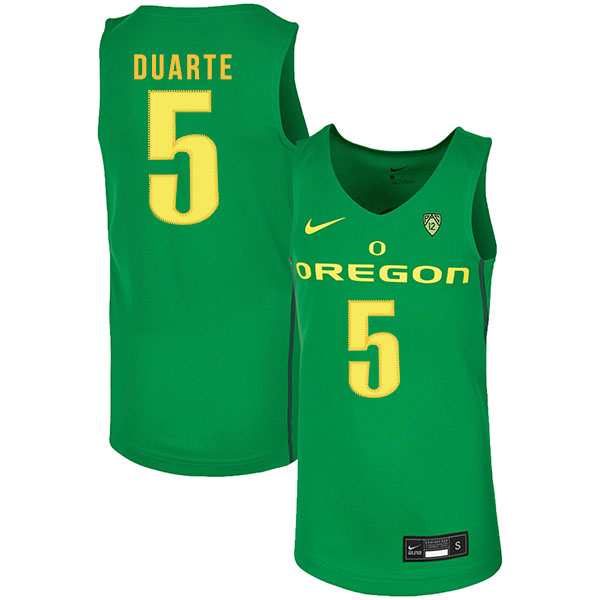 Oregon Ducks 5 Chris Duarte Green Nike College Basketball Jersey