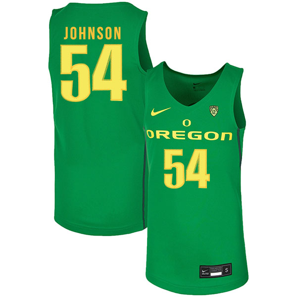Oregon Ducks 54 Will Johnson Green Nike College Basketball Jersey