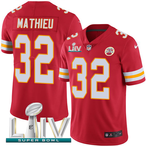 Nike Chiefs 32 Tyrann Mathieu Red 2020 Super Bowl LIV Vapor Untouchable Limited Jersey