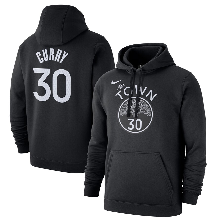 Golden State Warriors 30 Stephen Curry Nike 2019-20 City Edition Name & Number Pullover Hoodie Black