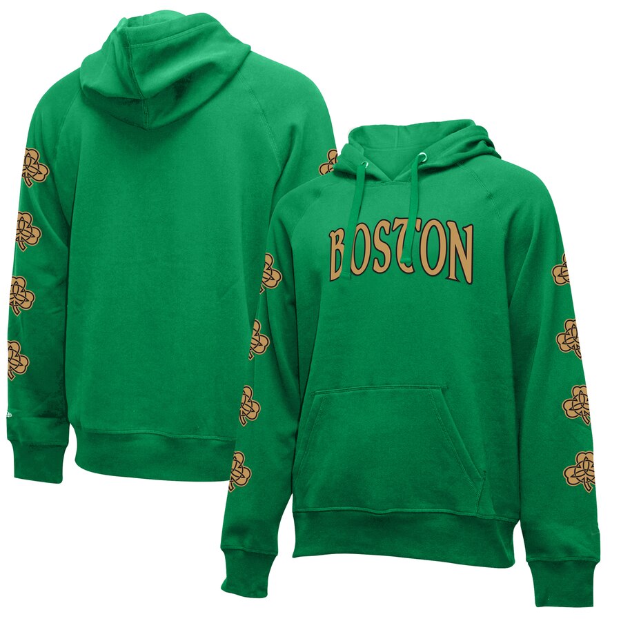 Boston Celtics New Era 2019-20 City Edition Pullover Hoodie Kelly Green
