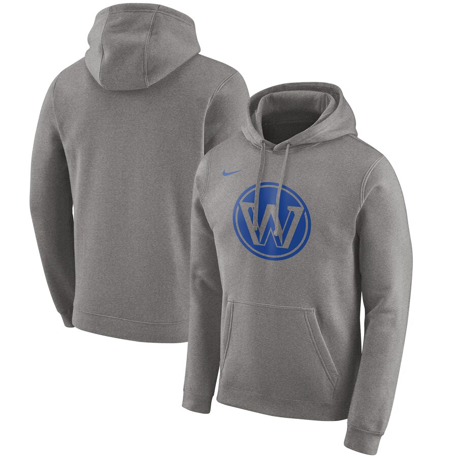 Golden State Warriors Nike 201920 City Edition Club Pullover Hoodie Heather Gray