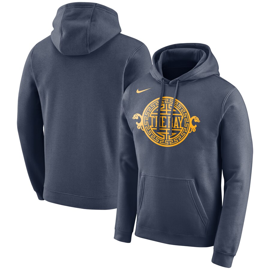 Golden State Warriors Nike City Edition Logo Essential Pullover Hoodie Navy