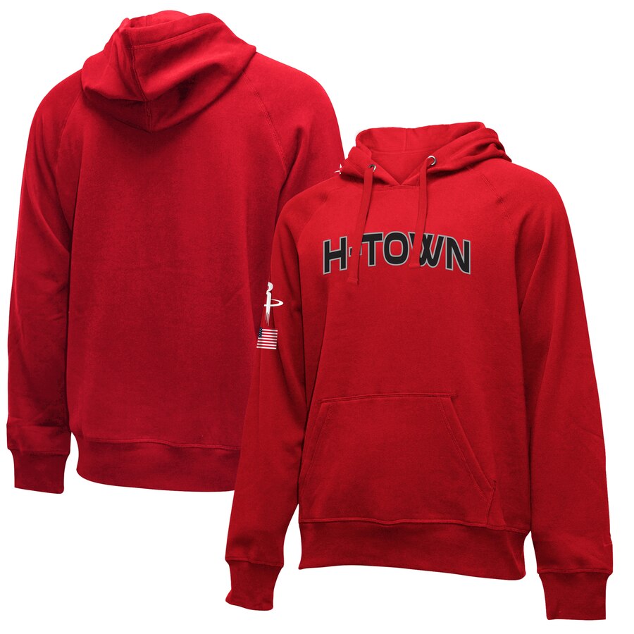 Houston Rockets New Era 2019-20 City Edition Pullover Hoodie Red
