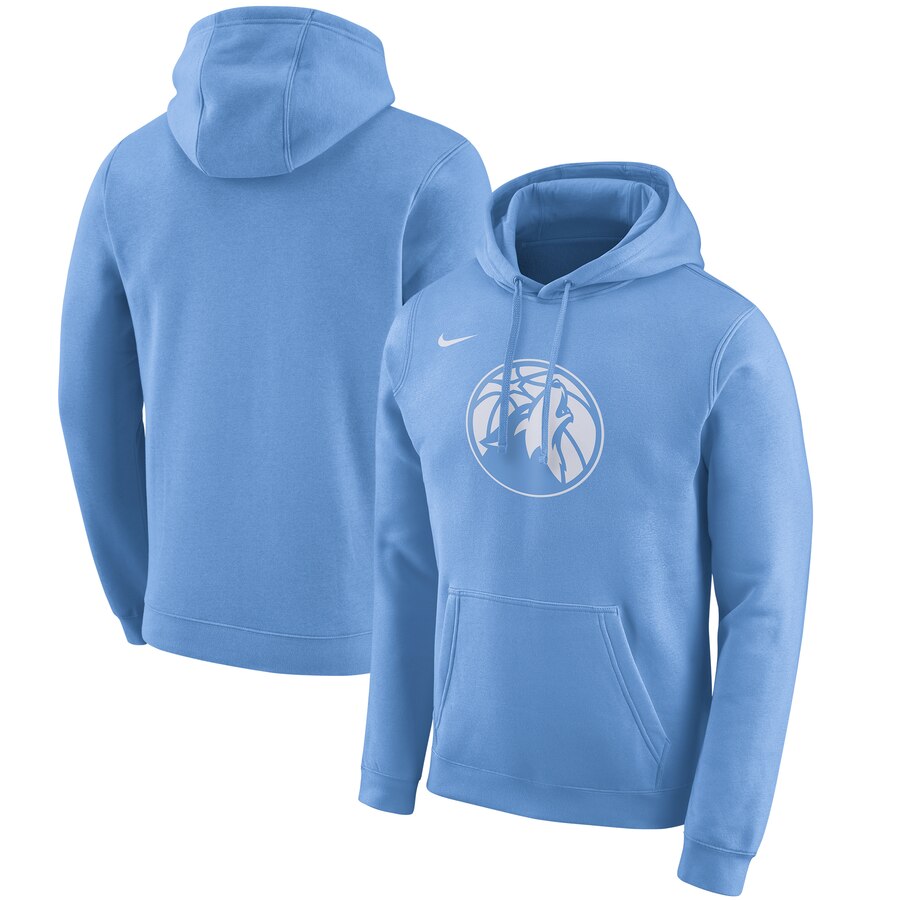 Minnesota Timberwolves Nike 2019-20 City Edition Club Pullover Hoodie Blue