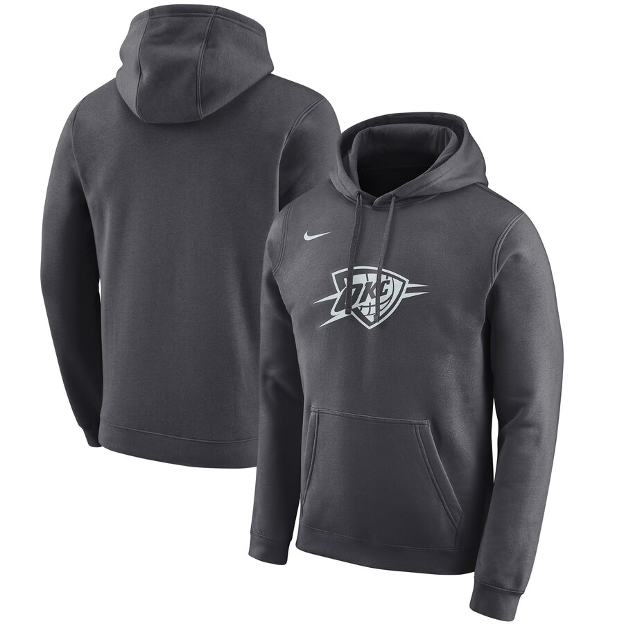 Oklahoma City Thunder Nike 2019-20 City Edition Club Pullover Hoodie Anthracite