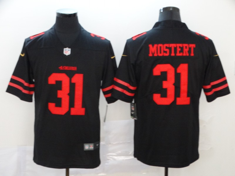 Nike 49ers 31 Raheem Mostert Black Vapor Untouchable Limited Jersey - Click Image to Close
