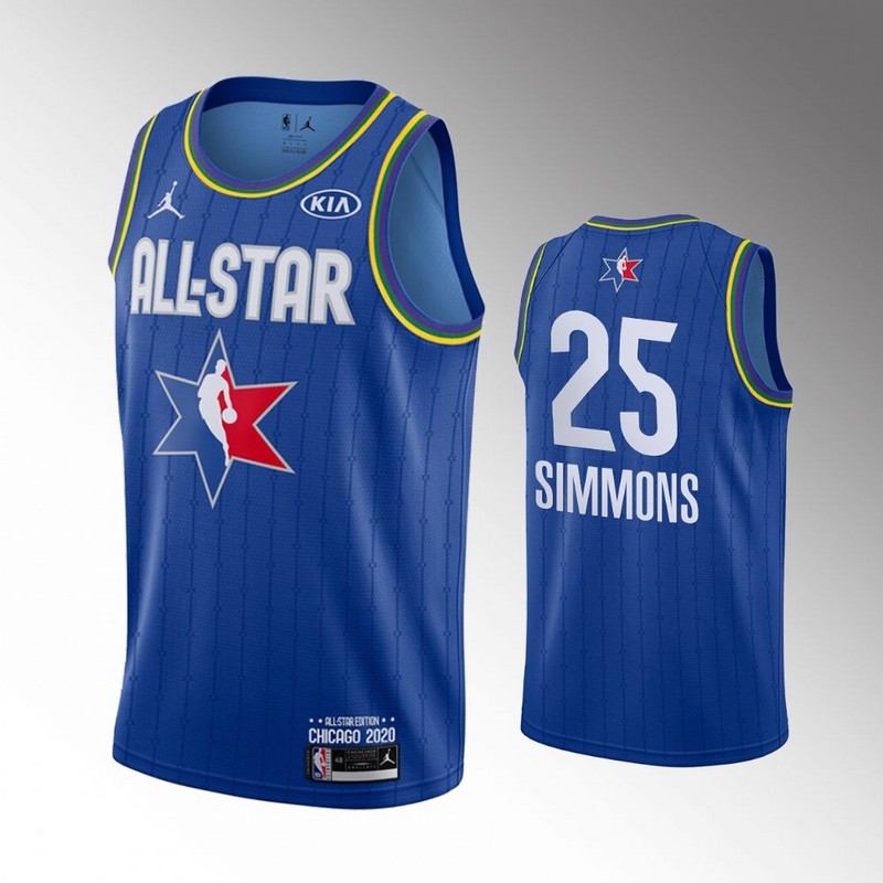 76ers 25 Ben Simmons Blue 2020 NBA All-Star Jordan Brand Swingman Jersey