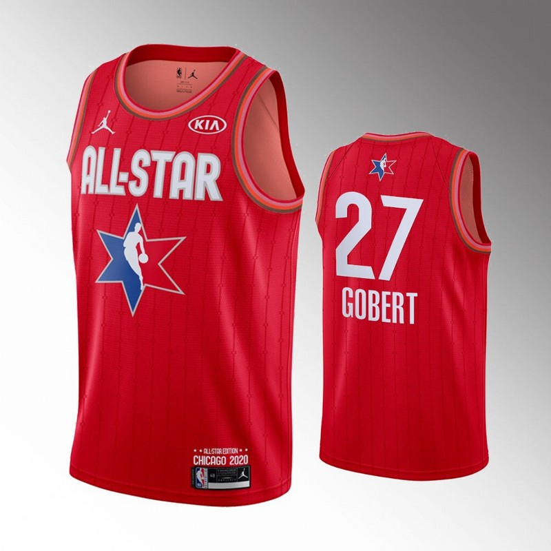 Jazz 27 Rudy Gobert Red 2020 NBA All-Star Jordan Brand Swingman Jersey