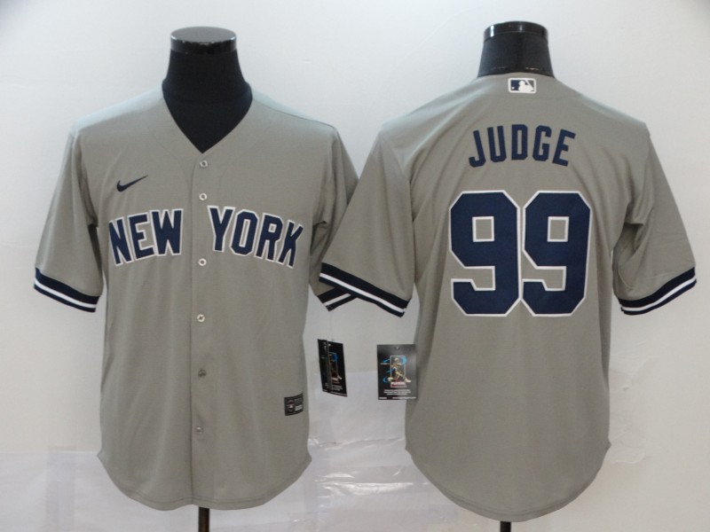 Yankees 99 Aaron Judge Gray 2020 Nike Cool Base Jersey - Click Image to Close
