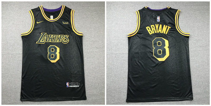 Lakers 8 Kobe Bryant Black Nike City Edition Swingman Jersey - Click Image to Close