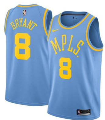 Lakers 8 Kobe Bryant Blue MPLS Nike Swingman Jersey - Click Image to Close