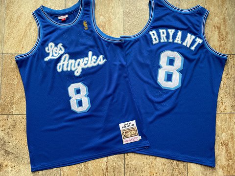 Lakers 8 Kobe Bryant Light Blue 1996-97 Hardwood Classics Jersey - Click Image to Close